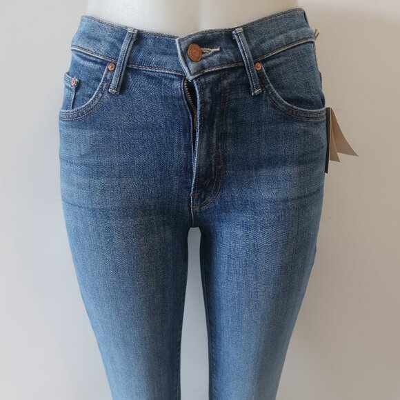 NWT Womens Mother (Item-88) Blue Insider Sneak Loafers And Lassos Jeans 24 - Picture 6 of 14